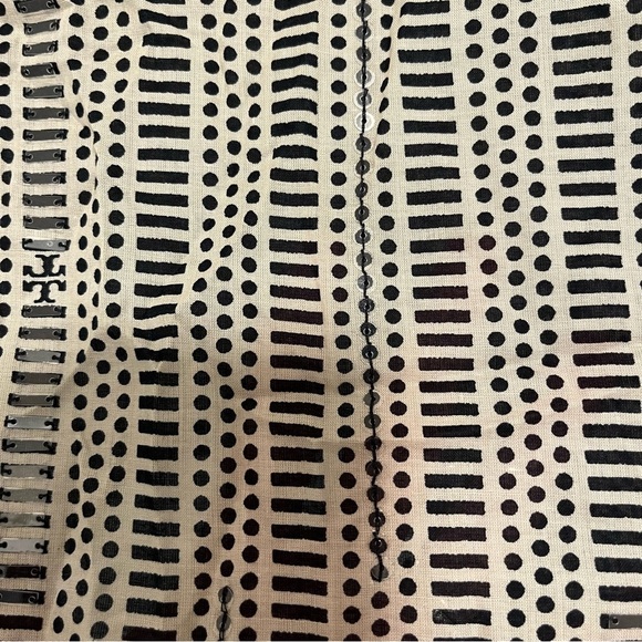 NWT Tory Burch Size 10 Stephanie Long Sleeve Tunic Cotton Blouse Khaki - Picture 8 of 8